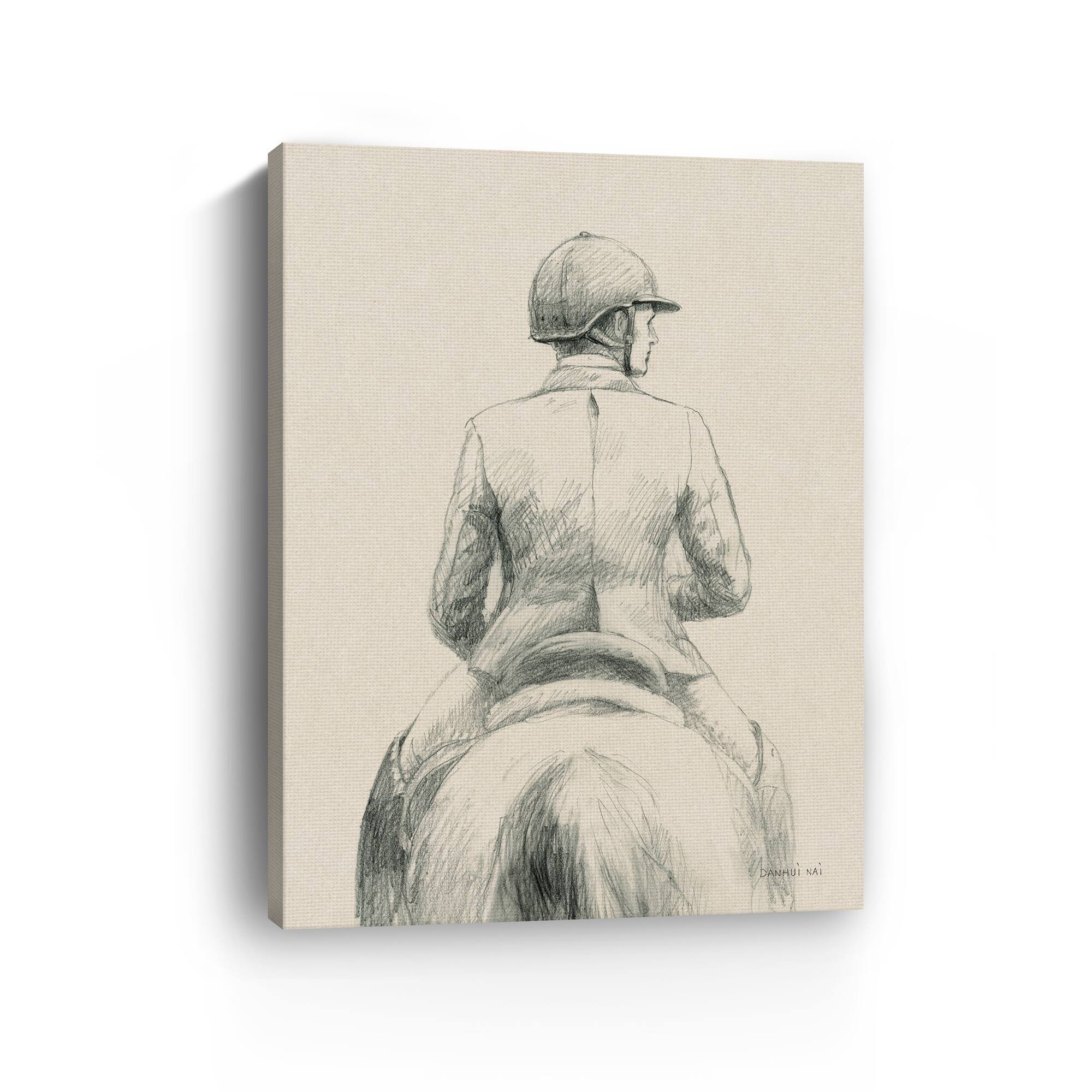 Lumaprints English Rider I Canvas Giclée Art